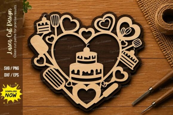 Download Birthday Cake Heart SVG | Celebration - Premium Bundle