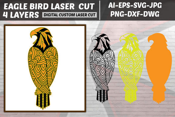 Download Multilayer Laser Cut Bird SVG - Premium Resources